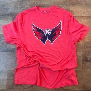 Fanatics Red Washington Capitals Hockey Shirt